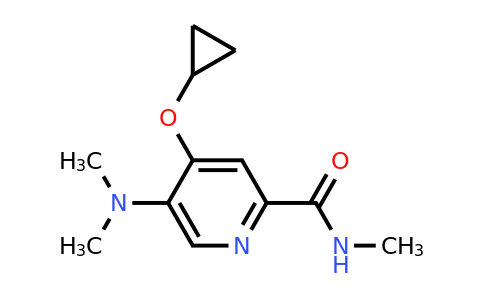 CAS 1243364-80-8 | 4-Cyclopropoxy-5-(dimethylamino)-N-methylpicolinamide