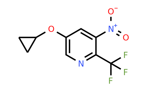 CAS 1243364-85-3 | 5-Cyclopropoxy-3-nitro-2-(trifluoromethyl)pyridine