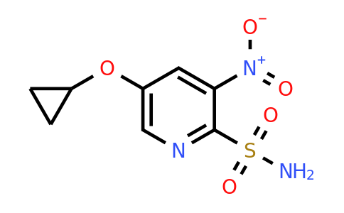 CAS 1243364-90-0 | 5-Cyclopropoxy-3-nitropyridine-2-sulfonamide