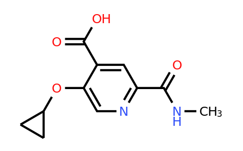 CAS 1243365-01-6 | 5-Cyclopropoxy-2-(methylcarbamoyl)isonicotinic acid