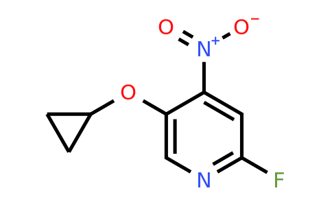 CAS 1243365-04-9 | 5-Cyclopropoxy-2-fluoro-4-nitropyridine