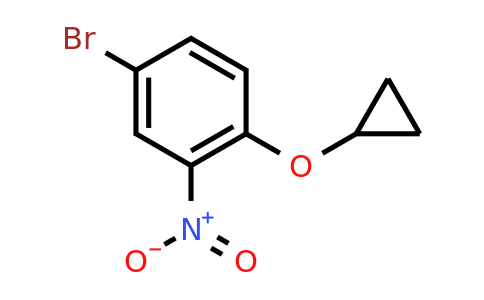CAS 1243365-13-0 | 4-Bromo-1-cyclopropoxy-2-nitrobenzene