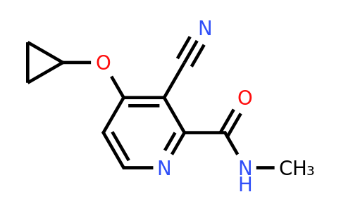 CAS 1243365-16-3 | 3-Cyano-4-cyclopropoxy-N-methylpicolinamide