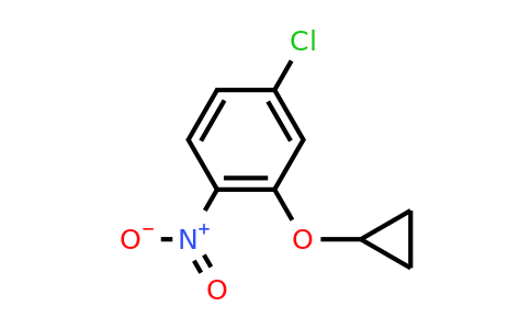 CAS 1243365-30-1 | 4-Chloro-2-cyclopropoxy-1-nitrobenzene