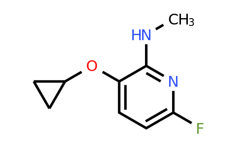 CAS 1243365-33-4 | 3-Cyclopropoxy-6-fluoro-N-methylpyridin-2-amine