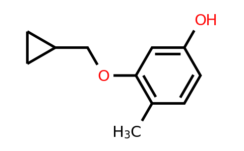 CAS 1243365-54-9 | 3-(Cyclopropylmethoxy)-4-methylphenol