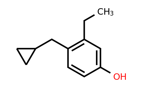 CAS 1243365-56-1 | 4-(Cyclopropylmethyl)-3-ethylphenol