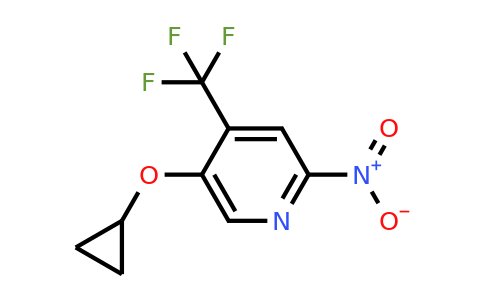 CAS 1243366-90-6 | 5-Cyclopropoxy-2-nitro-4-(trifluoromethyl)pyridine