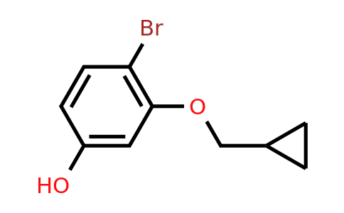 CAS 1243367-12-5 | 4-Bromo-3-(cyclopropylmethoxy)phenol