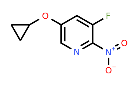 CAS 1243367-27-2 | 5-Cyclopropoxy-3-fluoro-2-nitropyridine