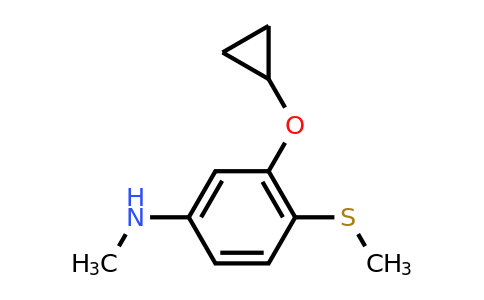 CAS 1243367-34-1 | 3-Cyclopropoxy-N-methyl-4-(methylsulfanyl)aniline