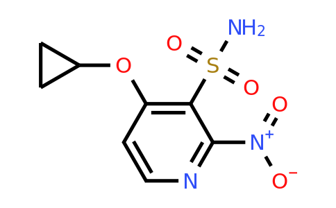 CAS 1243367-36-3 | 4-Cyclopropoxy-2-nitropyridine-3-sulfonamide