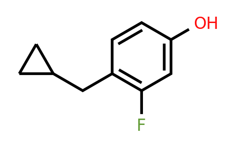 CAS 1243367-54-5 | 4-(Cyclopropylmethyl)-3-fluorophenol