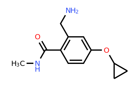CAS 1243367-62-5 | 2-(Aminomethyl)-4-cyclopropoxy-N-methylbenzamide