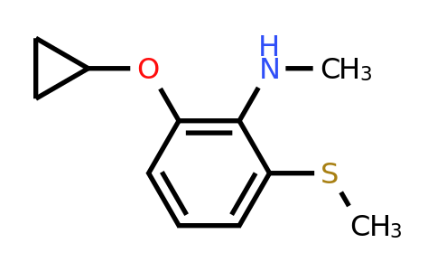 CAS 1243367-73-8 | 2-Cyclopropoxy-N-methyl-6-(methylsulfanyl)aniline