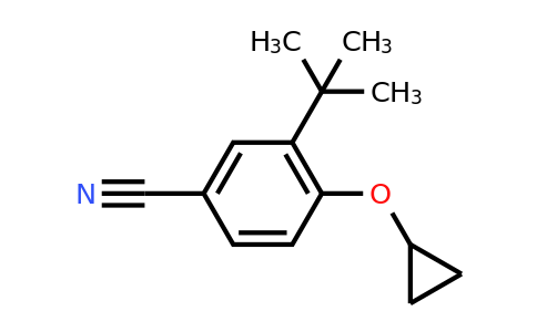 CAS 1243367-75-0 | 3-Tert-butyl-4-cyclopropoxybenzonitrile