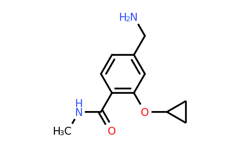 CAS 1243367-78-3 | 4-(Aminomethyl)-2-cyclopropoxy-N-methylbenzamide
