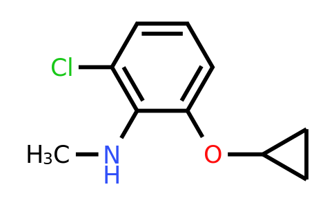 CAS 1243367-81-8 | 2-Chloro-6-cyclopropoxy-N-methylaniline