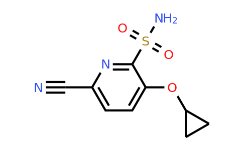 CAS 1243367-85-2 | 6-Cyano-3-cyclopropoxypyridine-2-sulfonamide