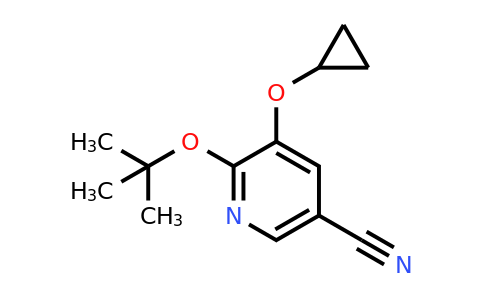 CAS 1243367-97-6 | 6-Tert-butoxy-5-cyclopropoxynicotinonitrile