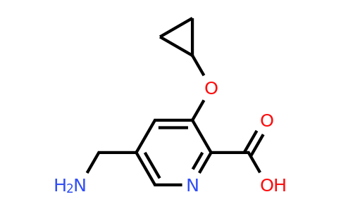 CAS 1243368-05-9 | 5-(Aminomethyl)-3-cyclopropoxypicolinic acid