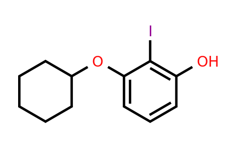 CAS 1243368-07-1 | 3-(Cyclohexyloxy)-2-iodophenol