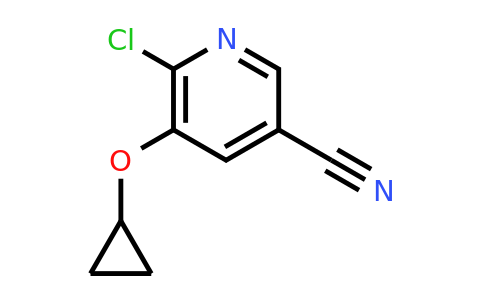 CAS 1243368-08-2 | 6-Chloro-5-(cyclopropyloxy)pyridine-3-carbonitrile