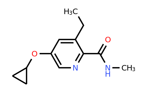 CAS 1243368-09-3 | 5-Cyclopropoxy-3-ethyl-N-methylpicolinamide