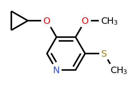 CAS 1243368-10-6 | 3-Cyclopropoxy-4-methoxy-5-(methylsulfanyl)pyridine