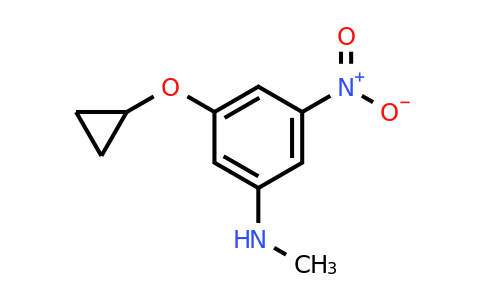 CAS 1243368-12-8 | 3-Cyclopropoxy-N-methyl-5-nitroaniline