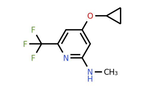 CAS 1243368-15-1 | 4-Cyclopropoxy-N-methyl-6-(trifluoromethyl)pyridin-2-amine