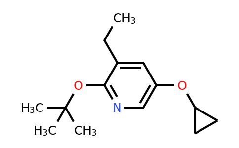 CAS 1243368-19-5 | 2-Tert-butoxy-5-cyclopropoxy-3-ethylpyridine