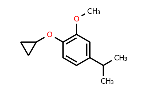 CAS 1243368-21-9 | 1-Cyclopropoxy-4-isopropyl-2-methoxybenzene