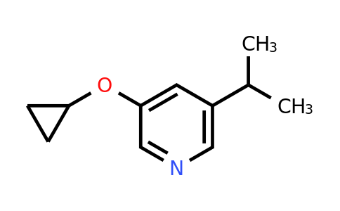 CAS 1243368-22-0 | 3-Cyclopropoxy-5-(propan-2-YL)pyridine