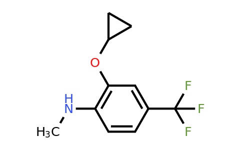 CAS 1243368-28-6 | 2-Cyclopropoxy-N-methyl-4-(trifluoromethyl)aniline