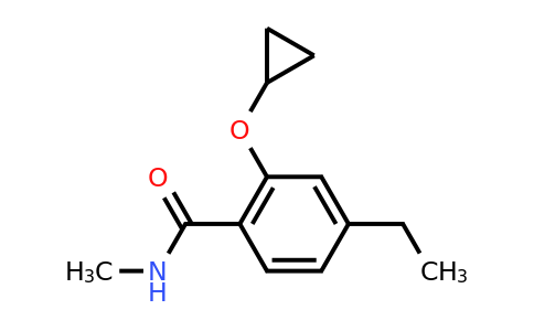 CAS 1243368-29-7 | 2-Cyclopropoxy-4-ethyl-N-methylbenzamide