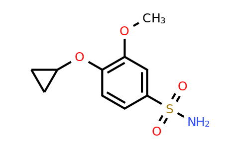 CAS 1243368-31-1 | 4-Cyclopropoxy-3-methoxybenzenesulfonamide