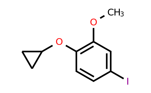 CAS 1243368-34-4 | 1-Cyclopropoxy-4-iodo-2-methoxybenzene