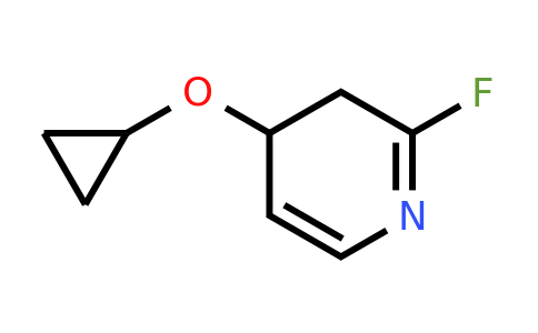 CAS 1243368-46-8 | 4-Cyclopropoxy-2-fluoro-3,4-dihydropyridine