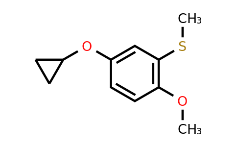 CAS 1243368-49-1 | (5-Cyclopropoxy-2-methoxyphenyl)(methyl)sulfane