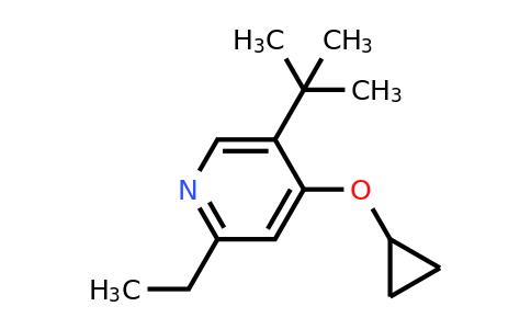 CAS 1243368-55-9 | 5-Tert-butyl-4-cyclopropoxy-2-ethylpyridine