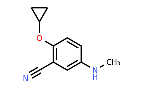 CAS 1243368-58-2 | 2-Cyclopropoxy-5-(methylamino)benzonitrile