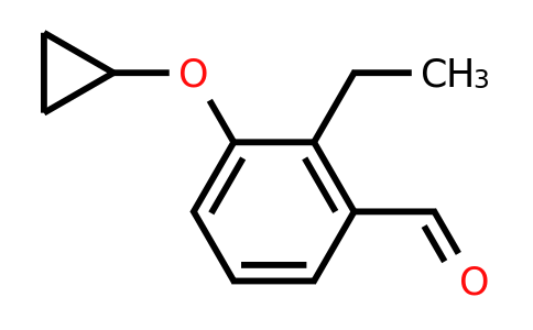 CAS 1243368-69-5 | 3-Cyclopropoxy-2-ethylbenzaldehyde