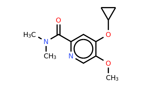 CAS 1243368-73-1 | 4-Cyclopropoxy-5-methoxy-N,n-dimethylpicolinamide