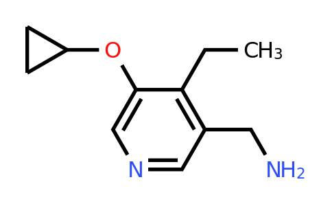 CAS 1243368-76-4 | (5-Cyclopropoxy-4-ethylpyridin-3-YL)methanamine