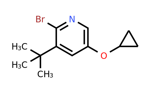 CAS 1243368-78-6 | 2-Bromo-3-tert-butyl-5-cyclopropoxypyridine