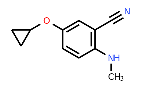 CAS 1243368-79-7 | 5-Cyclopropoxy-2-(methylamino)benzonitrile