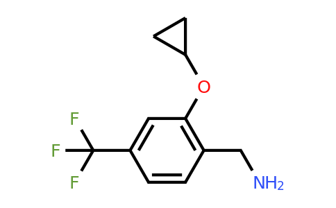 CAS 1243368-80-0 | (2-Cyclopropoxy-4-(trifluoromethyl)phenyl)methanamine