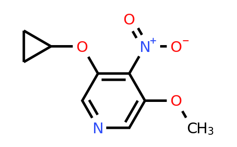CAS 1243368-96-8 | 3-Cyclopropoxy-5-methoxy-4-nitropyridine