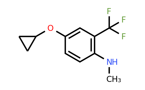 CAS 1243368-98-0 | 4-Cyclopropoxy-N-methyl-2-(trifluoromethyl)aniline